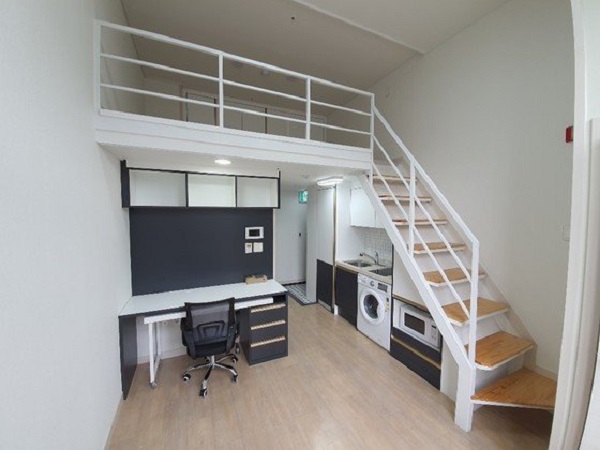 Mô hình căn hộ officetel đơn giản cho 1 người ở rất phổ biến tại Hàn Quốc
